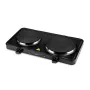 MEO MR-772-2 Placa de Fogão Dupla 2500W, Queimadores de Ferro Fundido, Esmaltada
