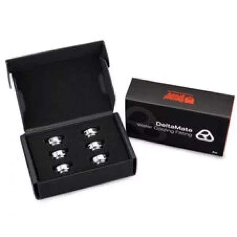 Thermal Grizzly DeltaMate tampões de fecho, latão - níquel brilhante, pack de 6