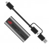 ASUS ROG USB-C10G adaptador Ethernet 10G 2 em 1 com conector USB-C e USB-A, Plug & Play, compacto e ideal para viagens