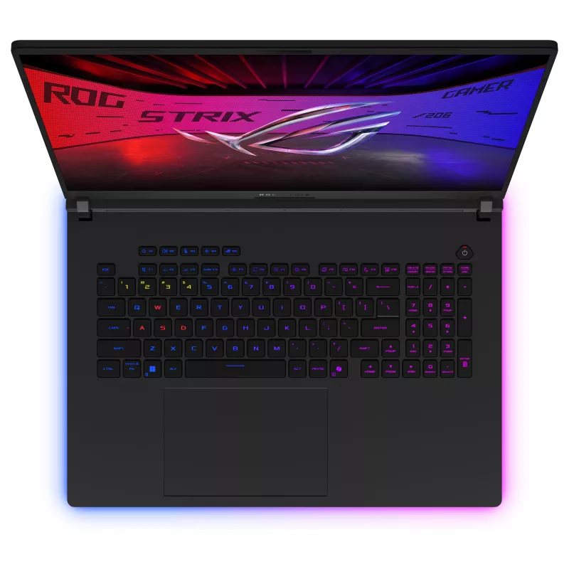 ASUS ROG Strix Scar 18 G835LXG-TQ328W portátil gaming, 18 polegadas QHD+ 240Hz, Intel Core i9, RTX 5090, 128GB RAM, 8TB SSD, Win11 Home, teclado alemão