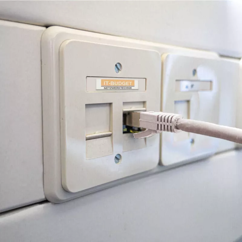 IT-BUDGET cabo de rede Cat.6A S/FTP LSZH, 0,5 m, branco, 10Gbps, PoE+, 600MHz, cobre
