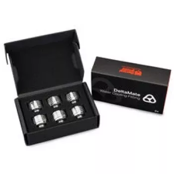 Thermal Grizzly DeltaMate conexão de compressão, latão - níquel brilhante, ST13, pack de 6