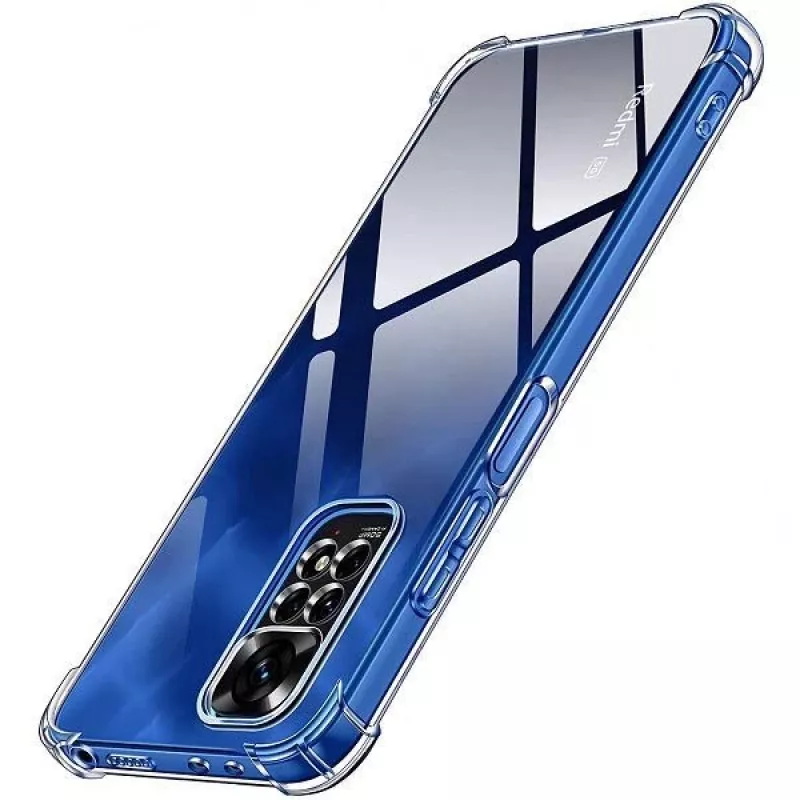 Evelatus Xiaomi Redmi Note 11/11S capa de silicone à prova de choque militar TPU transparente