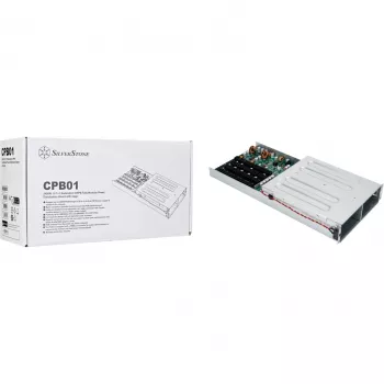 SilverStone SST-CPB01 placa de distribuição de energia CRPS redundante 1U 1+1 com gaiola, até 2400 W
