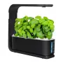 Vaso hidropónico inteligente ZG1001 Preto – jardim interior 6-Pod com LED de espetro completo, controlo por app Wi-Fi, reservatório 2,5L