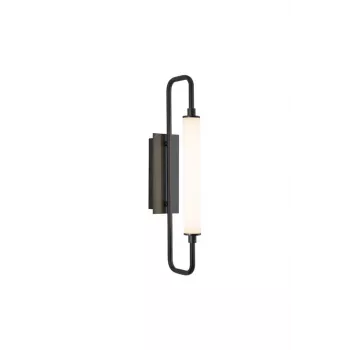 Candeeiro de parede 10W LED 600lm Branco neutro IP44 Cinzento