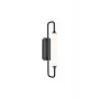 Candeeiro de parede 10W LED 600lm Branco neutro IP44 Cinzento
