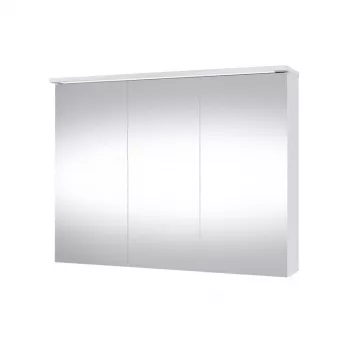 Armário de casa de banho Domoleti SV 90DL-2 Branco brilhante com lavatório de cerâmica, 2 gavetas com fecho suave