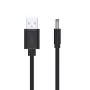 Cabo de alimentação UNITEK USB para DC 3,5x1,35mm 5V 2A 1,5m preto