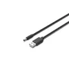 Cabo de alimentação UNITEK USB para DC 3,5x1,35mm 5V 2A 1,5m preto