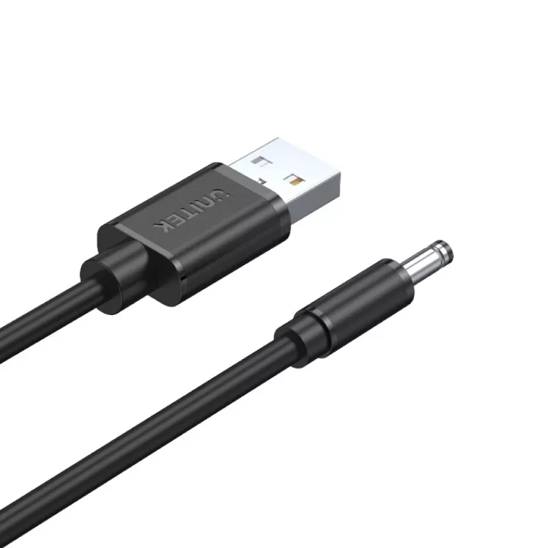 Cabo de alimentação UNITEK USB para DC 3,5x1,35mm 5V 2A 1,5m preto