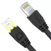 Cabo de rede UNITEK Cat.7 S/FTP 2,0 m, 10 Gbit/s, 600 MHz, fichas RJ45 banhadas a ouro, preto