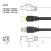Cabo de rede UNITEK Cat.7 S/FTP 2,0 m, 10 Gbit/s, 600 MHz, fichas RJ45 banhadas a ouro, preto