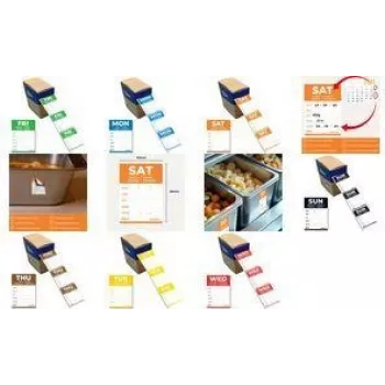 Etiquetas rotativas para alimentos Avery Monday removíveis azul 40 x 56 mm 500 etiquetas (DLDMONREV-500)