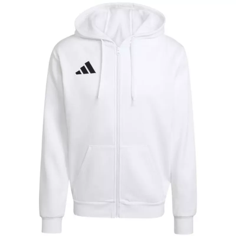 Sweatshirt com capuz e fecho completo adidas Entrada 26 homem branco M