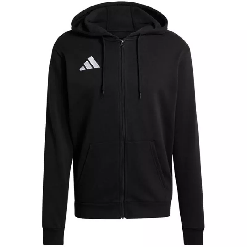 Sweatshirt com capuz e fecho completo adidas Entrada 26 homem preto S