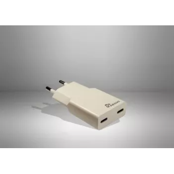 Inter-Tech Argus PD-2136 2x USB-C carregador de parede slim, 36W