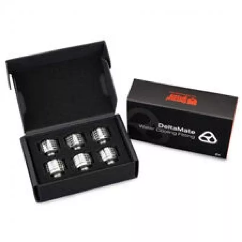 Thermal Grizzly DeltaMate União de compressão, latão - níquel brilhante, ST16, pack de 6