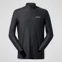 Berghaus 24/7 Tech Tee LS HZ Jet Black Camisola de manga comprida com meio fecho para homem
