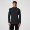 Berghaus 24/7 Tech Tee LS HZ Jet Black Camisola de manga comprida com meio fecho para homem