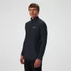 Berghaus 24/7 Tech Tee LS HZ Jet Black Camisola de manga comprida com meio fecho para homem
