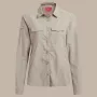 Camisa de viagem Craghoppers NosiLife Adventure LS Shirt III mulher - Soft Mushroom