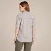 Camisa de viagem Craghoppers NosiLife Adventure LS Shirt III mulher - Soft Mushroom