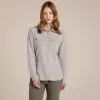 Camisa de viagem Craghoppers NosiLife Adventure LS Shirt III mulher - Soft Mushroom