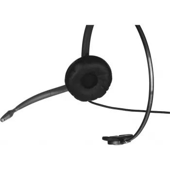 Headset com fios monaural Poly EncorePro HW710 com microfone com cancelamento de ruído, Quick Disconnect, preto