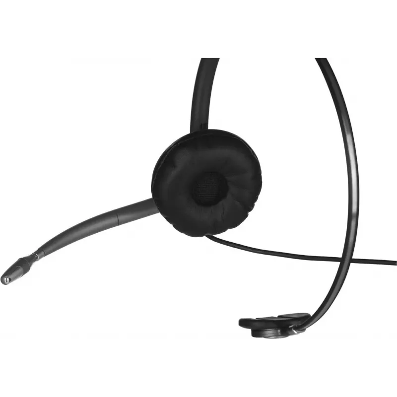 Headset com fios monaural Poly EncorePro HW710 com microfone com cancelamento de ruído, Quick Disconnect, preto