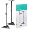 Conjunto SMOS-10 Stagg par de suportes de aço para monitores com altura telescópica ajustável