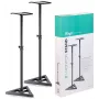 Conjunto SMOS-10 Stagg par de suportes de aço para monitores com altura telescópica ajustável