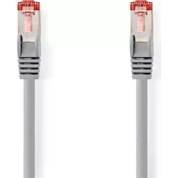 Nedis Cabo de rede CAT6 S/FTP Ficha RJ45 macho para ficha RJ45 macho 20m Redondo LSZH Cinzento