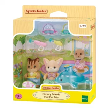 Conjunto de brincar EPOCH Sylvanian Families Adventure Kindergarten Friends Pool Fun