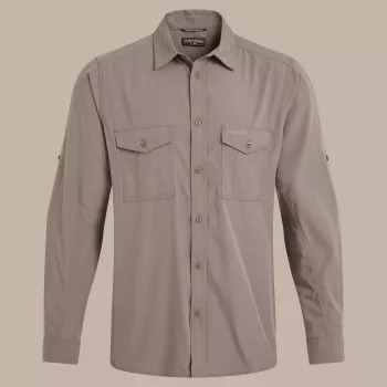 Camisa de manga comprida Craghoppers Kiwi II homem Pebble XL