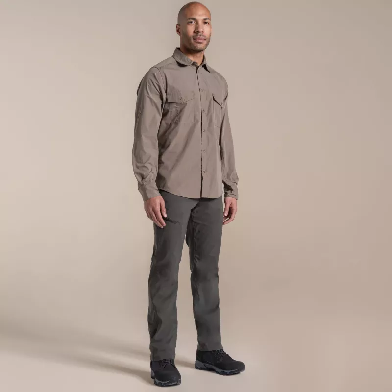 Camisa de manga comprida Craghoppers Kiwi II homem Pebble XL