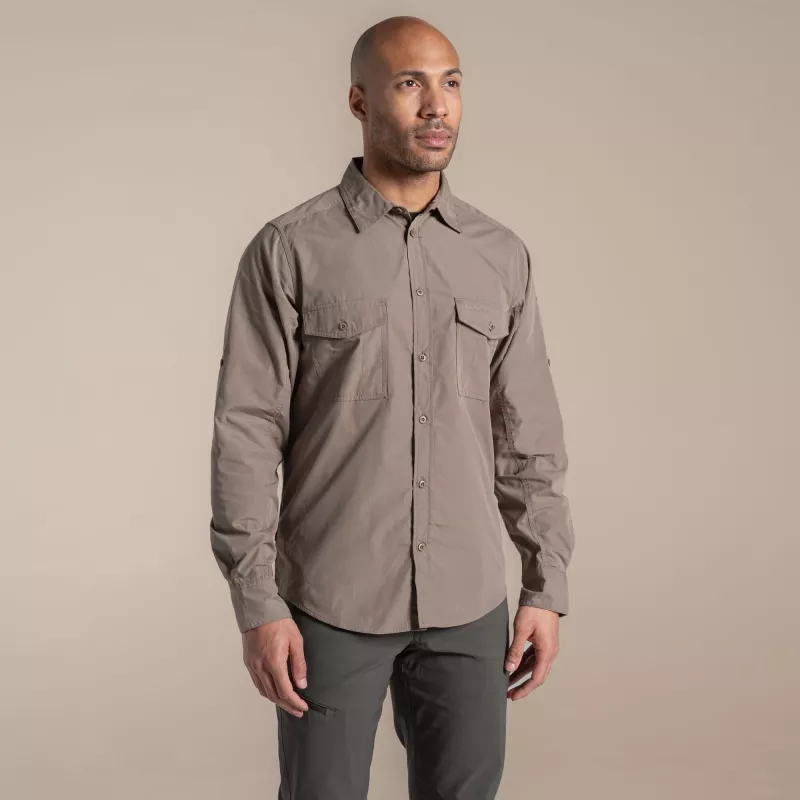 Camisa de manga comprida Craghoppers Kiwi II homem Pebble XL