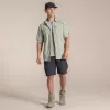 Camisa de manga comprida Craghoppers NosiLife Adventure LS Shirt III - camisa de viagem homem, Bay Leaf, Medium