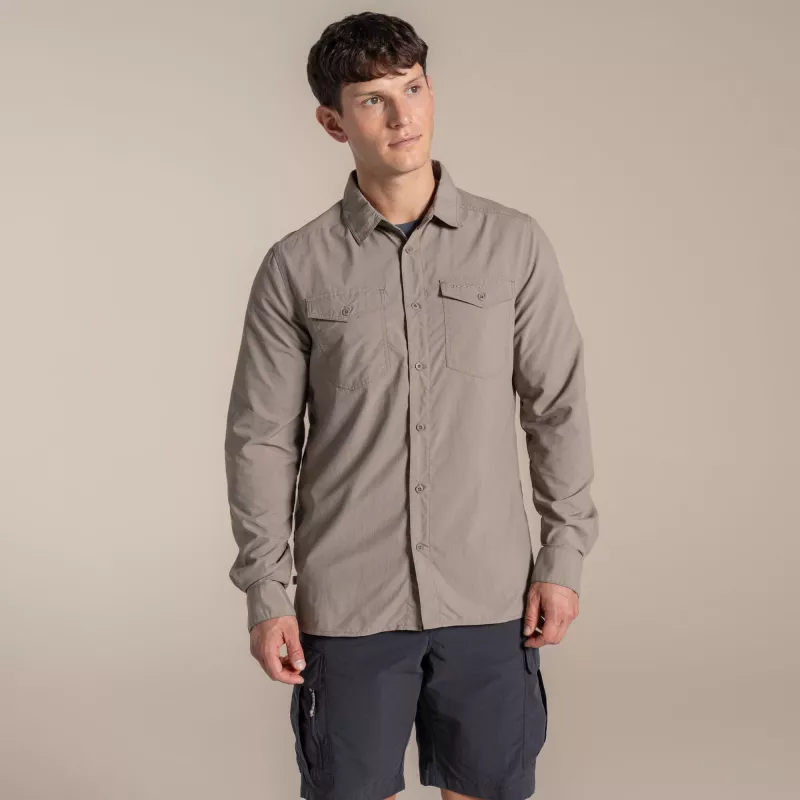 Camisa de manga comprida Craghoppers NosiLife Loukkos - Pebble - XL