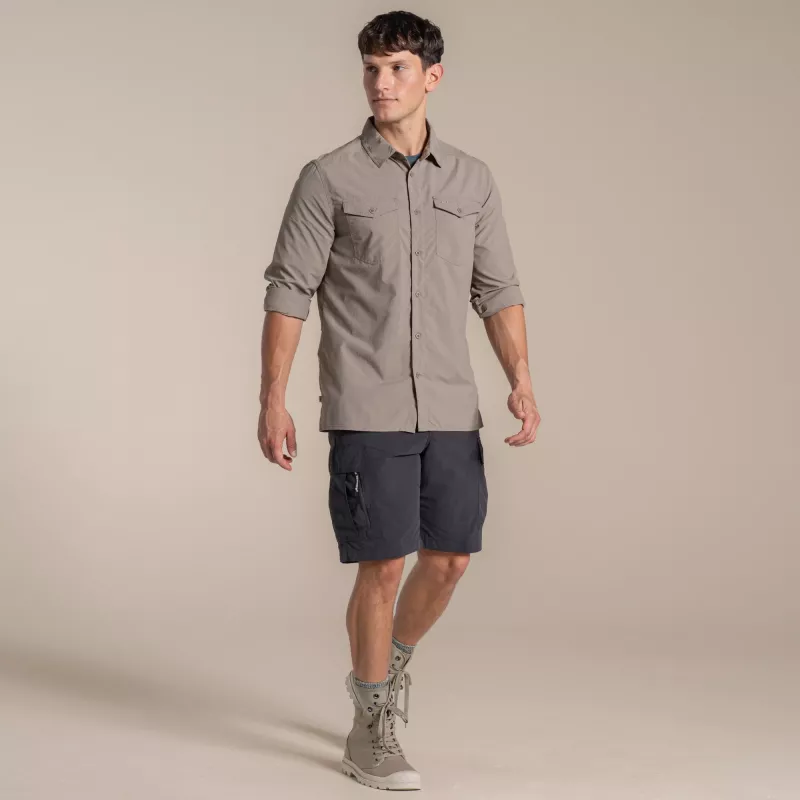 Camisa de manga comprida Craghoppers NosiLife Loukkos - Pebble - XL