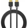 Cabo HDMI High Speed Nedis com Ethernet - 4K@60Hz, ARC, 18 Gbps, 1,00 m, antracite