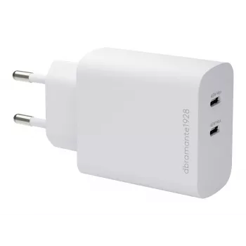 dbramante1928 re-charge carregador de parede 45W Dual-USB-C-PD - branco (EU)