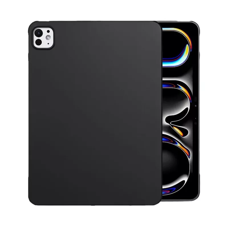 MRDISC capa traseira para Apple iPad Pro M4 preto TPU - capa fina com absorção de choques, bordas elevadas, superfície mate resistente a riscos, recortes precisos (MG-BCIPTABPROM4SW)