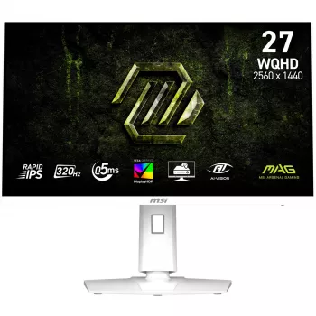 Monitor gaming MSI MAG274QRFWDEX32 27 polegadas WQHD Rapid IPS, 180Hz, 1ms, Quantum Dot, KVM, USB-C