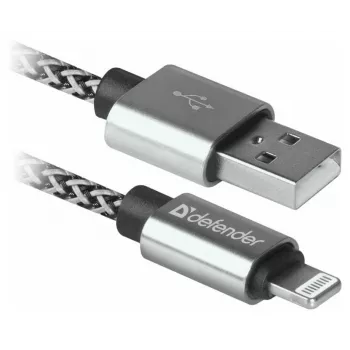 Cabo Defender USB-A para Lightning 1,0m 2,1A branco