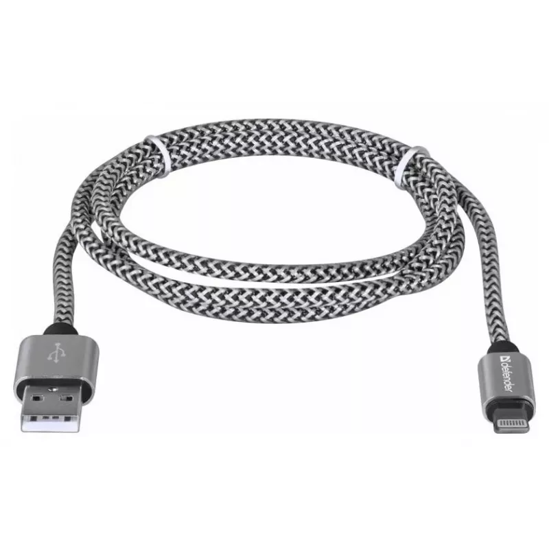 Cabo Defender USB-A para Lightning 1,0m 2,1A branco