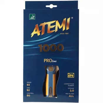 Raquete de ténis de mesa anatómica Atemi 1000 Pro