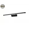 Aplique de parede Line LED JQ5530 preto 70cm