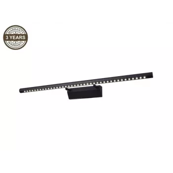 Aplique de parede Line LED JQ5530 preto 70cm