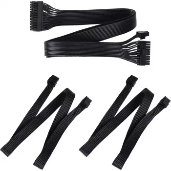 SilverStone Technology SST-PP05-MBEPS cabo de extensão EPS 8 pinos - azul/preto, 300mm
